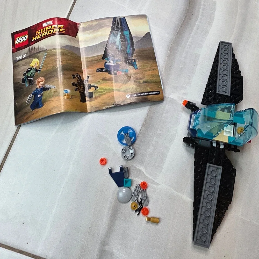 LEGO Marvel Super Heroes Outrider‎ Dropship Attack 76101 Incomplete w Manual K1